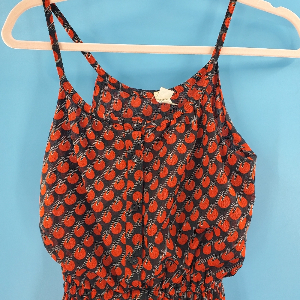 Vintage Red and Black Midi Dress - Picture 12 of 14